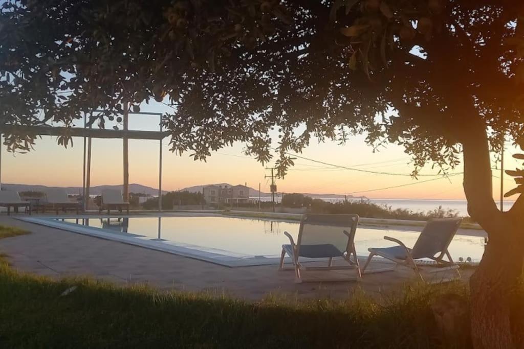 Cristelia Seafront & Pool Villa Lacónia Exterior foto