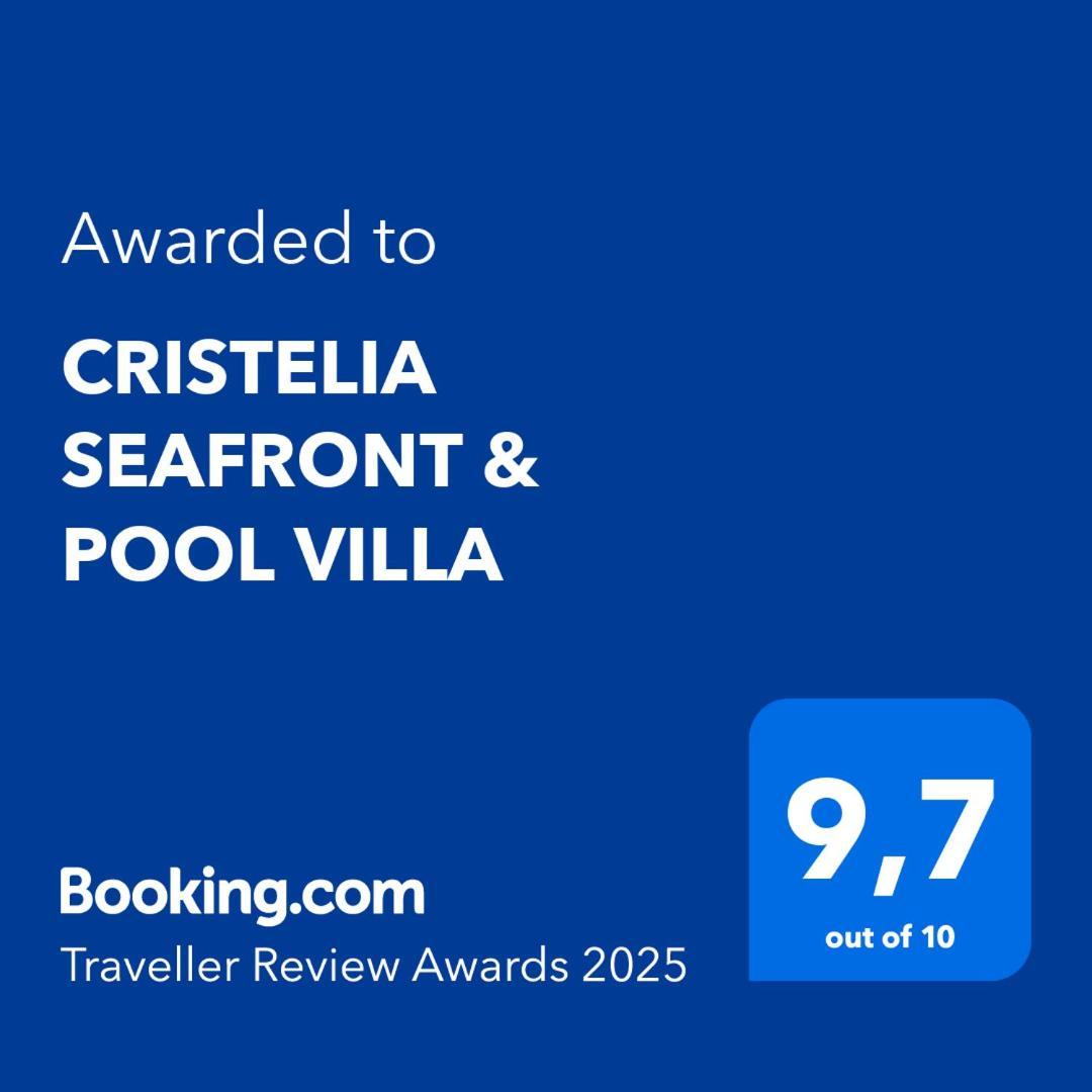 Cristelia Seafront & Pool Villa Lacónia Exterior foto